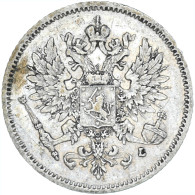 Monnaie, Finlande, Nicholas II, 25 Penniä, 1908, Helsinki, TTB, Argent, KM:6.2 - Finlandia