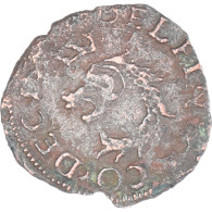 Monnaie, États Italiens, Delfino Tizzone, Liard Au Dauphin, 1585, Desana, B+ - Feudal Coins