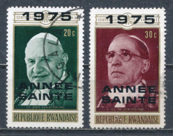°°° RWANDA - Y&T N°628/29 - 1975 °°° - Used Stamps