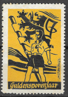 OLD ORIGINAL GERMANY DEUTSCHLAND Guldensporen JAAR Pfadfinder Mit Flagge Reklamemarke Poster Stamp VIGNETTE CINDERELLA - Ongebruikt