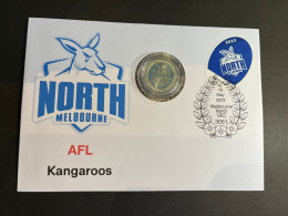 (coin Cover B- 5-5-2023) Australia AFL & AFLW (2023) $1.00 Coin (special Cover With AFL Matching Stamp) North Melbourne - Dollar