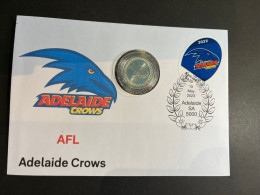 (coin Cover C - 5-5-2023) Australia AFL & AFLW (2023) $1.00 Coin (special Cover With AFL Matching Stamp) Adelaide Crows - Dollar