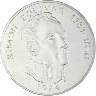 Monnaie, Panama, 20 Balboas, 1974, U.S. Mint, Simon Bolivar, SUP+, Argent, KM:31 - Panamá