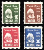 Norvège - Norway - 1928 - 100 Ans De La Naissance D'Henrik Ibsen - Série De 4 Tp Y&T N° 128/31 Neufs Mint MNH ** - Ongebruikt