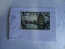 HONG KONG  USED  STAMPS  ON PAPER  PORT  SHIPS - Altri & Non Classificati