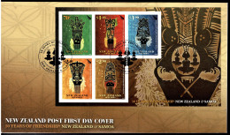 New Zealand 2012 Samoa Friendship Minisheet FDC - FDC