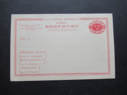 Schweden Um 1883 Ganzsache / Doppelkarte P 15 Tio Öre Auslandsverkehr Ungebrauchte PK - Postal Stationery