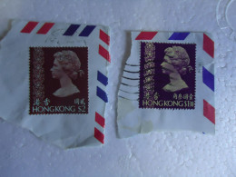 HONG KONG  USED  STAMPS  ON PAPER  QUEEN - Other & Unclassified