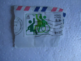 HONG KONG USED  STAMPS  ON PAPER  DISABLE - Altri & Non Classificati