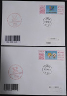 China Covers,The 12th Jiangsu Horticultural Expo (Lianyungang) Colorful Postage Machine Stamp First Day Real Delivery - Buste