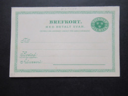 Schweden 1902 Ganzsache / Doppelkarte P 21 Fem Öre Ungebrauchte PK - Postal Stationery