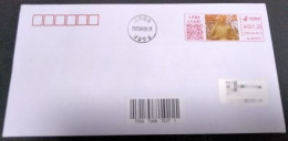 China Covers,The "Zetan Monument" (Ruijin, Jiangxi) Is Stamped With A Colored Postage Machine, And The First Day Of Actu - Buste
