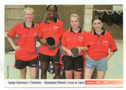 GF (Sport) 290, Tennis De Table, Journal L'union, Olympique Rémois Saison 2001/2002 - Tenis De Mesa