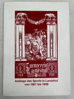 Anfänge Des Sports In Landshut Von 1861 Bis 1936 : Ausstellung Im Rathauskeller Zur 50. Sportlerehrung Der Sta - 4. Neuzeit (1789-1914)