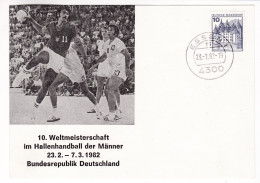 B41 World Men's Handball Championship 23. 02. 1982 ESSEN Championnat Du Monde Masculin De Handball - Handball