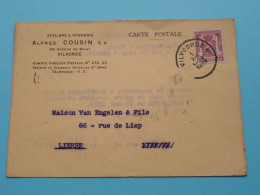 Alfred COUSIN Ateliers & Fonderie > VILVORDE ( Gele Briefkaart ) 1939 > Lierre ( Zie / Voir SCANS ) ! - Vilvoorde