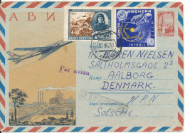 USSR Uprated Postal Stationery Sent To Denmark 30-8-1962 - Cartas & Documentos