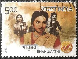 INDIA 2013 USED STAMP 100 YEARS OF INDIAN CINEMA (BHANUMATHI) - Usados