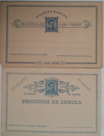 PORTUGAL - COLONIES - 2 Entiers Neufs - Cap Vert Et Angola - Autres & Non Classés