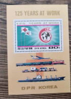 COREE DU NORD Croix Rouge, Red Cross. Yvert BF 52 ** Mnh. Anniversaire De La Croix Rouge, Avions, Bateaux, Trains - Croix-Rouge