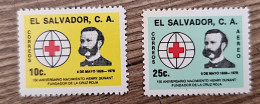 SALVADOR Red Cross Croix Rouge Henri DUNANT YVERT N° 864+PA 414 ** Mnh. Dentelé - Croix-Rouge