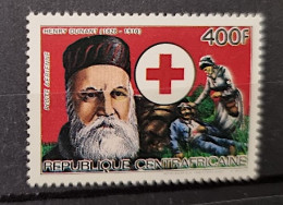 CENTRAFRIQUE Croix Rouge, Red Cross. Henri Dunant. Yvert N° PA 308G  ** Mnh. DENTELE - Cruz Roja