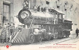 ETAT-UNIS  -  NEW-YORK  -  Locomotive Pour Le Trains De Grande Vitesse Du New-York Cental Railway  -  Chemin De Fer - Transportes