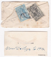 Enveloppe De 1953 Et Carte De Visite , 2 Timbres - Lettres & Documents