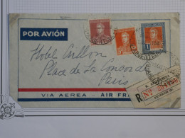 BS2 ARGENTINA  BELLE LETTRE AIR FRANCE RECO RR 1935  A PARIS +COLLECTION HOTEL CRILLON ++++AFF. PLAISANT++ - Briefe U. Dokumente