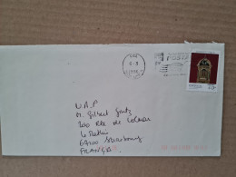 Lettre  LISBOA 1996 LISBO??E FLAMME RELIQUE RELIGION - Storia Postale