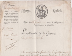 LAS Lettre Signature Autographe Barthélemy Louis Joseph Schérer Général Révolution Française Au Général Ernouf Paris - Sonstige & Ohne Zuordnung