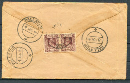 1941 Burma Namtu Panghai, Banker Cover + Letter (in Tamil) - Pallatur Manachai India  - Burma (...-1947)
