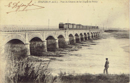 62 Etaples Pont Du Chemin De Fer  Ligne De Paris  Caron Cousin  - Otros & Sin Clasificación