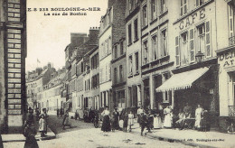 62 Boulogne Sur Mer La Rue De Boston (stevenard)  Super Animation 1919 - Boulogne Sur Mer