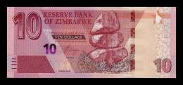 Zimbabwe 10 Dollars 2020 Pick 103 Sc Unc - Zimbabwe