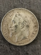 5 FRANCS ARGENT 1870 A PARIS NAPOLEON III TETE LAUREE / FRANCE SILVER - 5 Francs