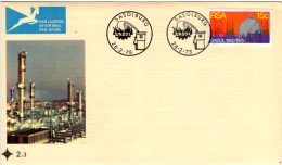 SOUTH AFRICA - FDC COVER - 1975 Sasol - Petroleum Oil Rig  F173 - FDC