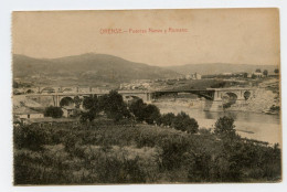 ORENSE, Galicia - Puentes Nuevo Y Romano  ( 2 Scans ) - Orense