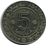 5 DINARS 1974 ARGELIA ALGERIA Moneda #AP974.E - Algérie