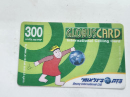 ISRAEL-(BEZ-INTER-043/2)GLOBUS CARD-logo Frist-bezeq International(1068)(30.11.02)(667609196092)used Card - Israel