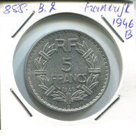 5 FRANCS 1946 B FRANCIA FRANCE Moneda #AN386.E - 5 Francs