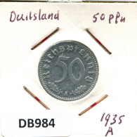 50 REICHSPFENNIG 1935 A ALEMANIA Moneda GERMANY #DB984.E - 50 Reichspfennig