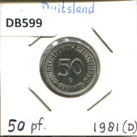 50 PFENNIG 1981 D BRD ALEMANIA Moneda GERMANY #DB599.E - 50 Pfennig
