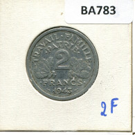 2 FRANCS 1943 FRANCE Pièce Française #BA783.F - 2 Francs