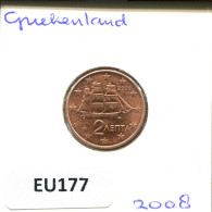 2 EURO CENTS 2008 GRÈCE GREECE Pièce #EU177.F - Greece