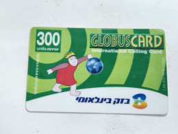 ISRAEL-(BEZ-INTER-043/B)GLOBUS CARD-logo Second-bezeq International(1070)(30.04.03)(456804003288)used Card - Israel