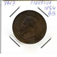 10 CENTIMES 1854 BB FRANCE Napoleon III French Coin #AN048 - 10 Centimes