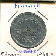 5 FRANCS 1949 B FRANCE French Coin #AM373 - 5 Francs