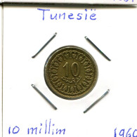 10 MILLIMES 1960 TUNISIA Coin #AP819.2.U - Tunisie