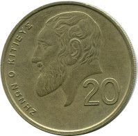 20 CENTS 1993 CYPRUS Coin #AP293.U - Chypre